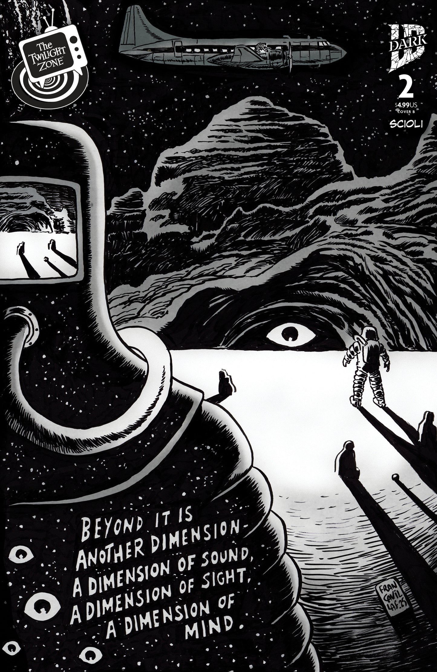Twilight Zone #2 Variant B (Francavilla Connecting Cover)