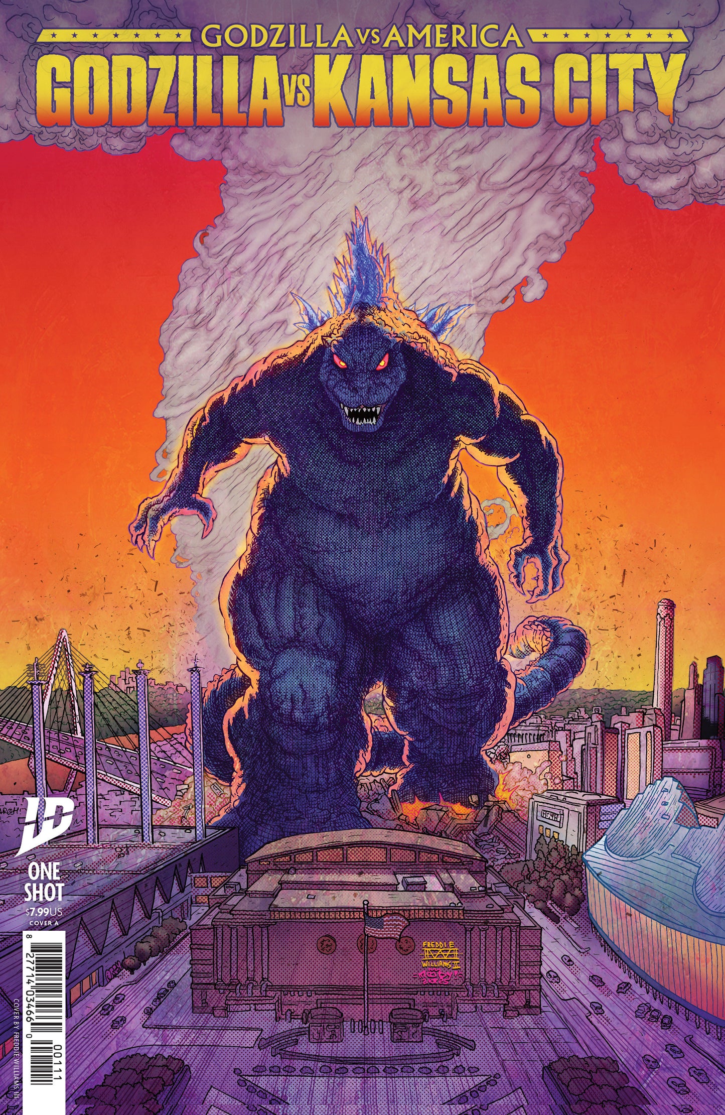 Godzilla vs America: Kansas City Cover A (Williams II & Moody)