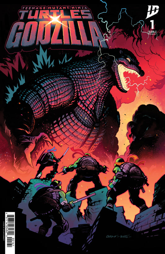 Teenage Mutant Ninja Turtles X Godzilla #1 Variant Ri 1:25 Foil (Burnett)