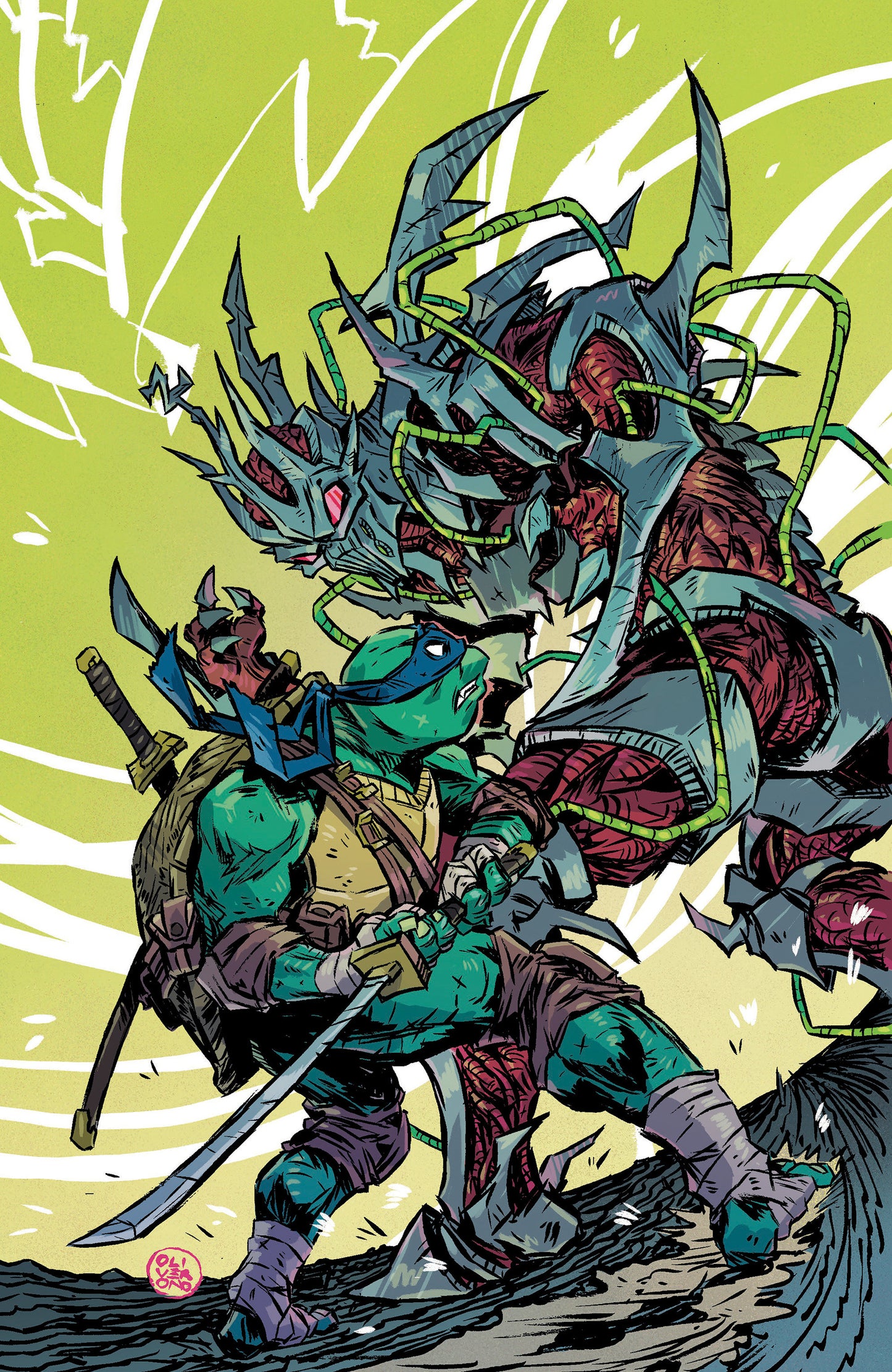 Mighty Morphin Power Rangers/Teenage Mutant Ninja Turtles III #5 D 1:5 Variant Edition (Full Art, Ono)