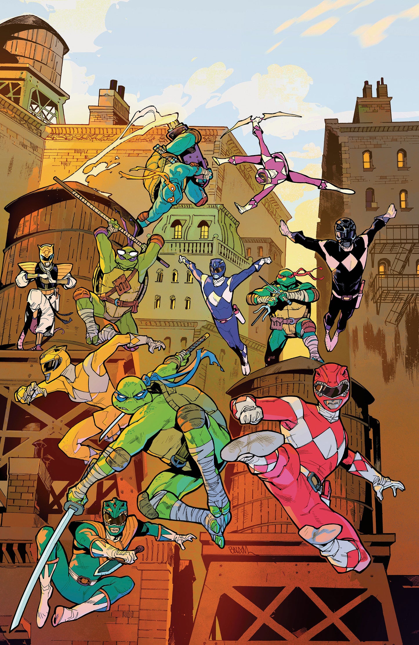 Mighty Morphin Power Rangers/Teenage Mutant Ninja Turtles III #5 F 1:25 Variant Edition (Full Art, Balam)