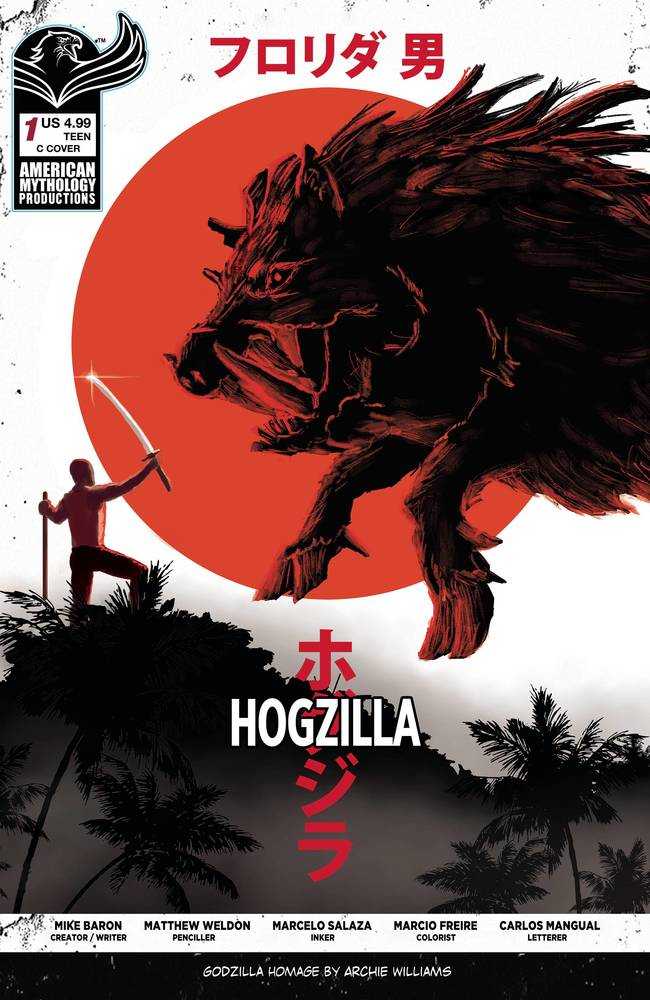 Florida Man vs Hogzilla #1 Cover C Minus One Foc Variant