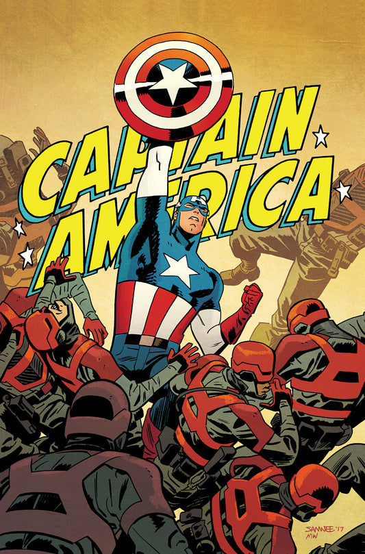 Black Widow & Captain America By Waid & Samnee Omnibus HC Chris Samnee Captain America Cover [Direct Market]