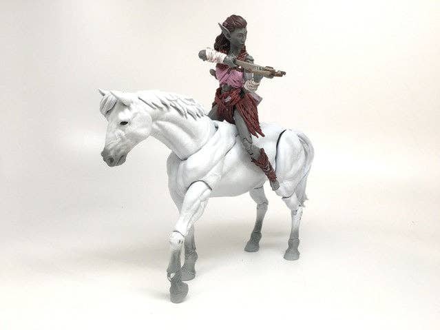 REDUCED NOW $15!! MIGHTY STEEDS - BASIC HORSE ACTION FIGURE: SOCKS