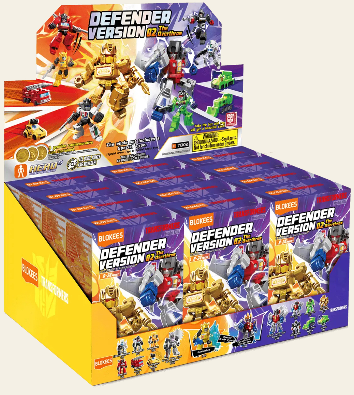 Blokees Transformers - Defender Version 02 : The Overthrow - FULL CASE
