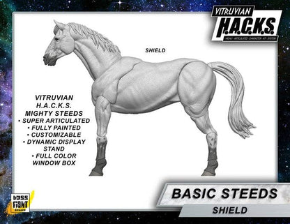 REDUCED NOW $15!! MIGHTY STEEDS - BASIC HORSE ACTION FIGURE: SOCKS
