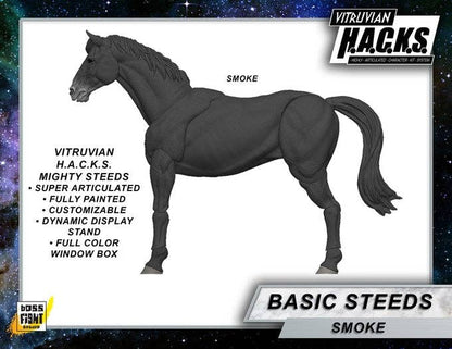 REDUCED NOW $15!! MIGHTY STEEDS - BASIC HORSE ACTION FIGURE: SOCKS