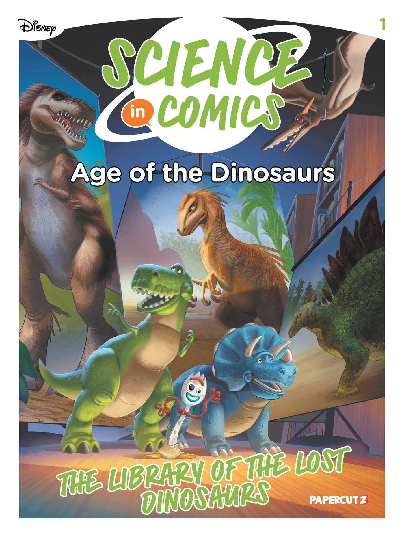 Disney Science In Comics: Age Of The Dinosaurs - The Library Of The Lost Dinosaurs HC