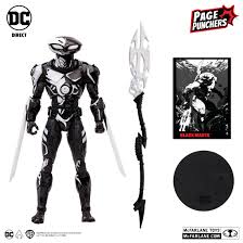 DC Direct 7in Black Manta Line Art Gold Label Action Figure W/Comic