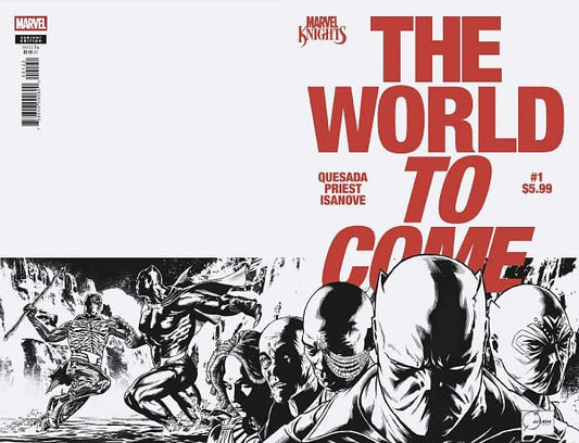Marvel Knights: The World To Come (2025) #1 Promo Surprise B&W Variant